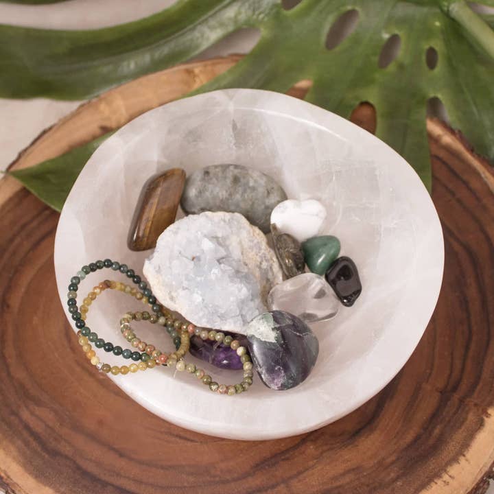 Tiny Rituals - Wholesale Decorative Plate/Dish/Bowl - Rare Clear Quartz Crystal Bowls - Large - 1 of a Kind29