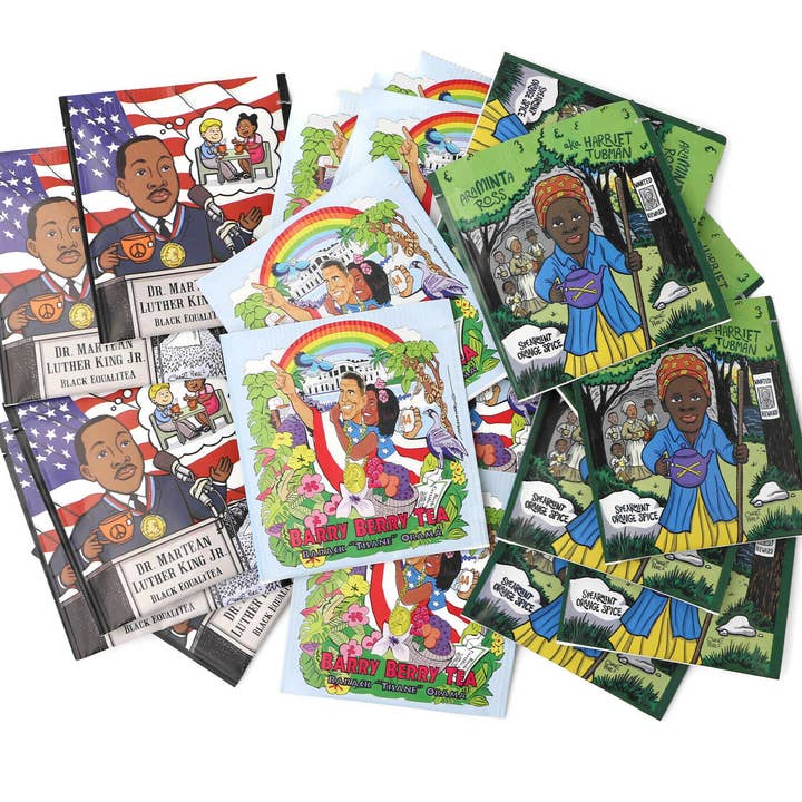 The TeaBook - Wholesale Tea Bags - Black HisTEAry Organic Tea Sampler