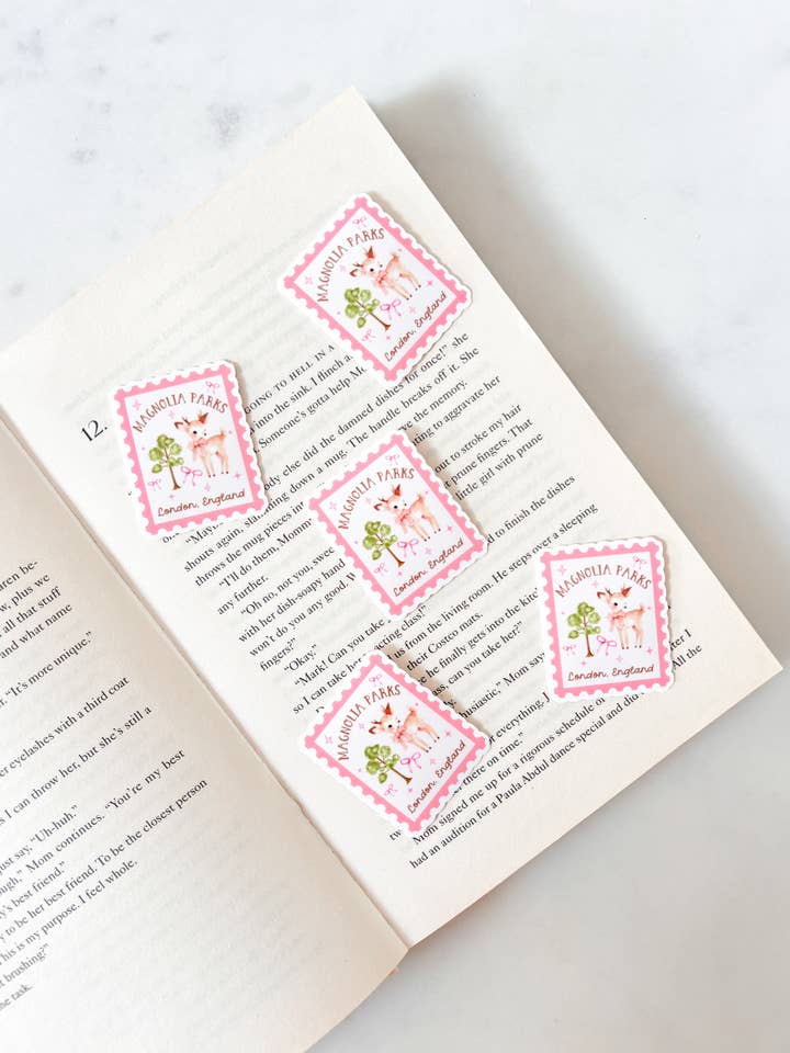 Magnolia Parks Deer Stamp Sticker for wholesale by Fleurs on Sunday