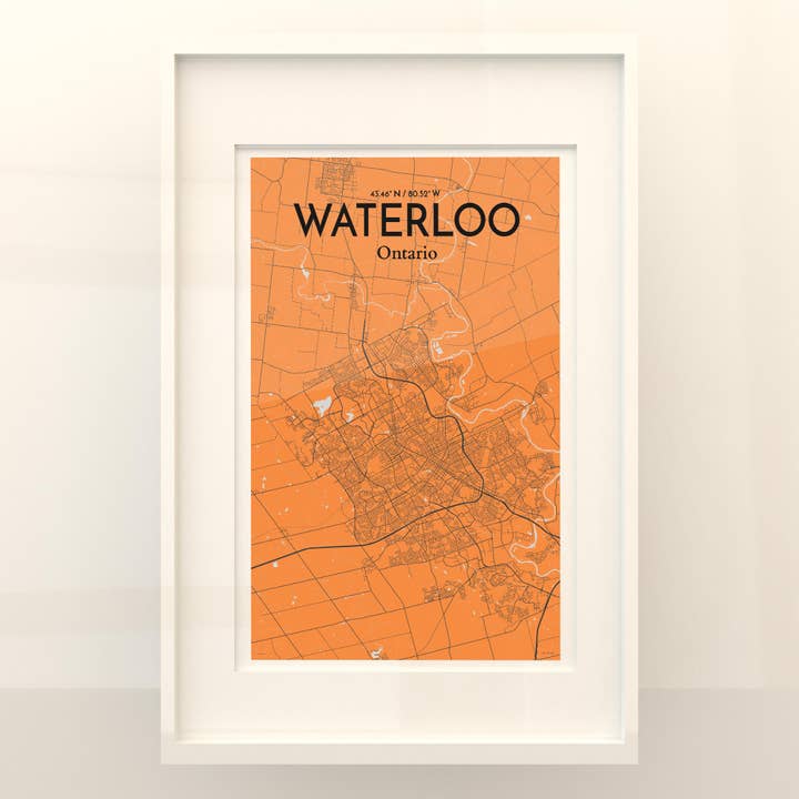 OurPoster.com - Wholesale Poster - Waterloo City Map Poster41