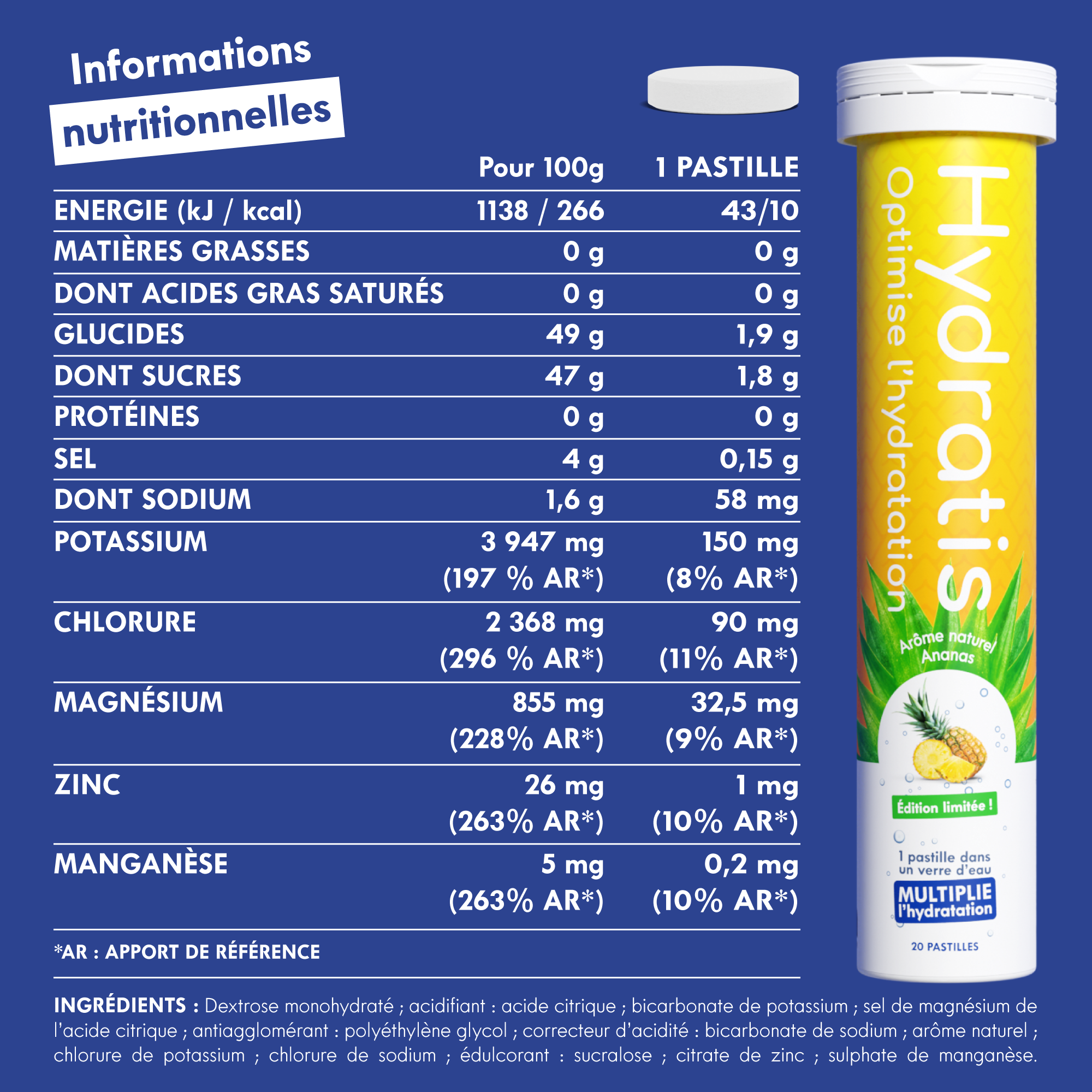 Hydratis - Wholesale Oral Supplement/Vitamin - Hydratis Ananas7