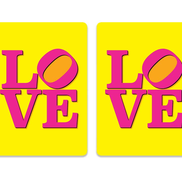 Canasta Sets.com - Wholesale Playing Cards - Cards-plastic PVC playing cards LOVE block letters1