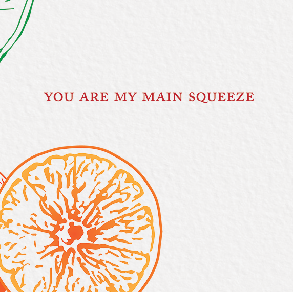 Ampersand M Studio - Vendita all'ingrosso Biglietti d'amore - Biglietto di San Valentino "Romanticismo d'Arancia" per la Persona Speciale3