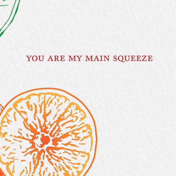 Ampersand M Studio - Vendita all'ingrosso Biglietti d'amore - Biglietto di San Valentino "Romanticismo d'Arancia" per la Persona Speciale3