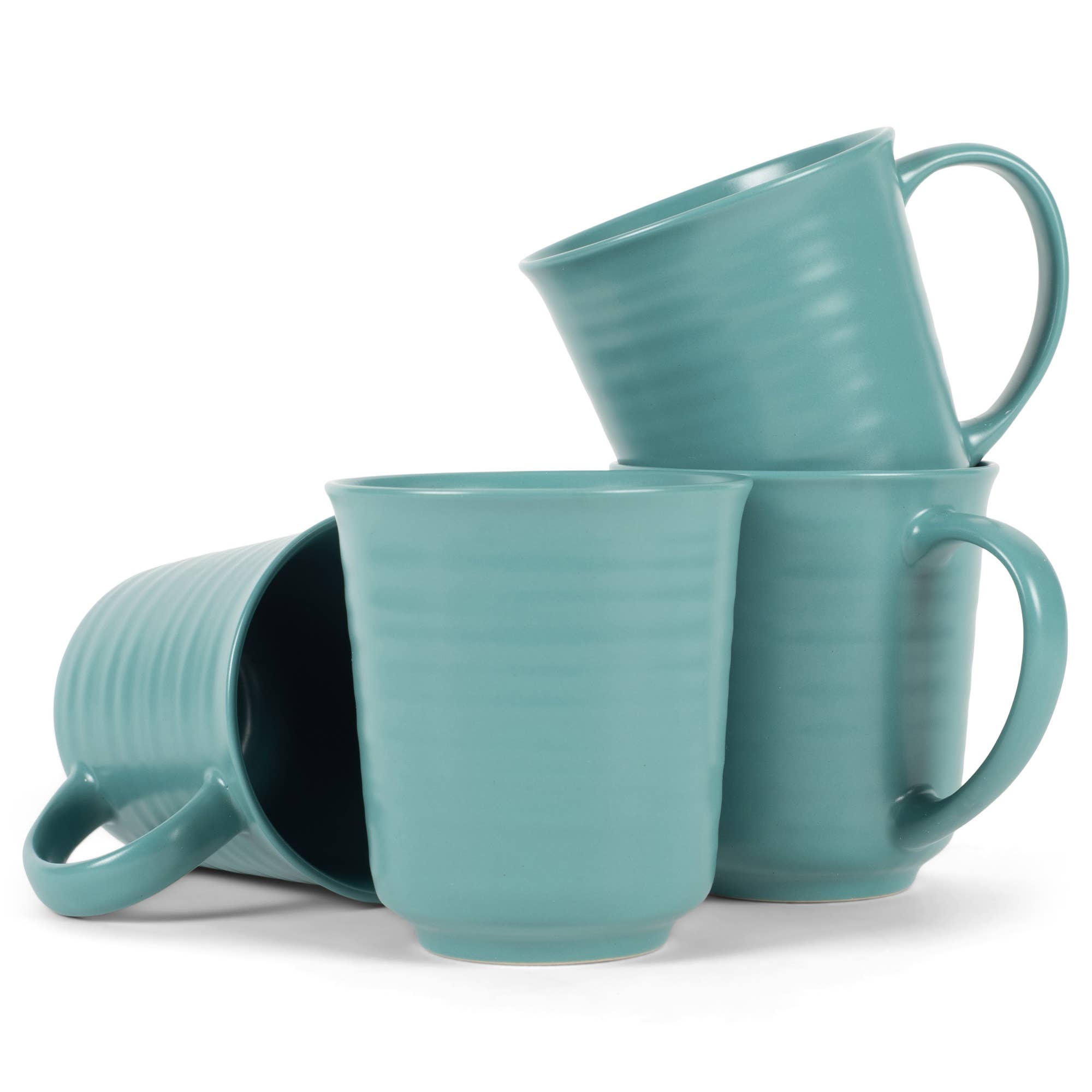 EAST AVENUE - Wholesale Coffee Mug - Mug 4-Pk Turquoise Matte Glaze Finish 17 Oz PRICE IS PER MUG0