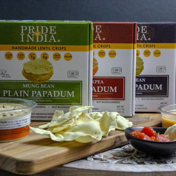 PRIDE INDIA BRANDS - Wholesale Puffed Snack - Tikka Curry Papadum Lentil Crisp7