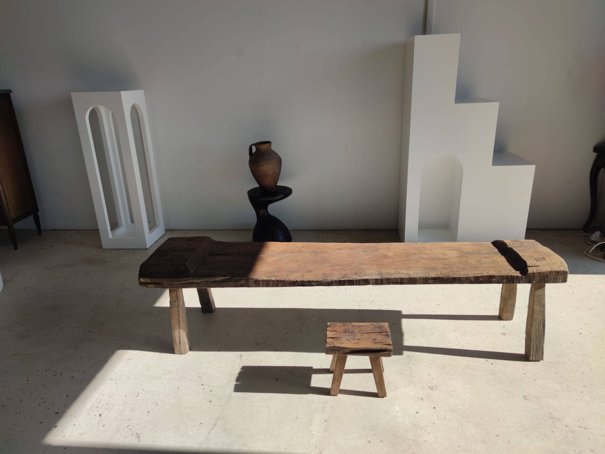 Office Objets - Wholesale Bench - Very large antique teak bench H:50cm L:2m0672