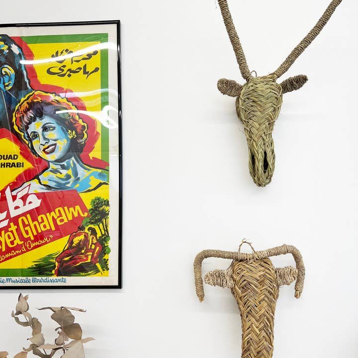 HandHappiness – wholesale Wall Accent – Animal trophies made of woven palm leaves
4