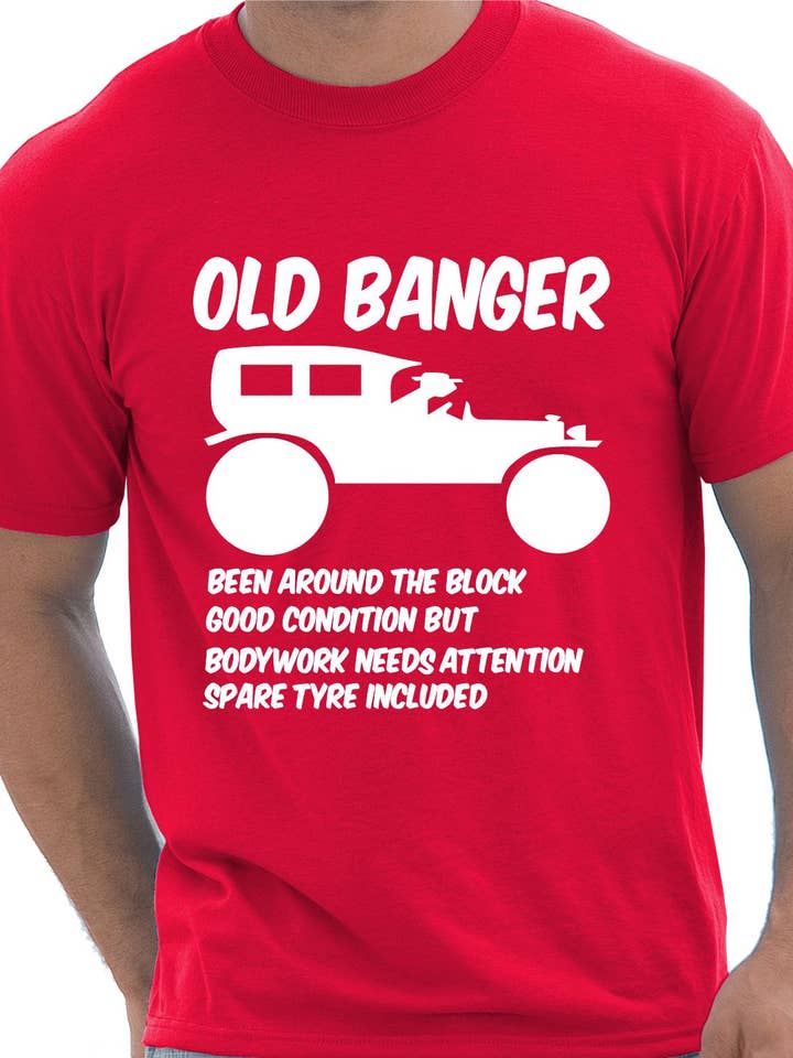 Maglietta regalo di compleanno Old Banger per la vendita all'ingrosso da parte di Print4U