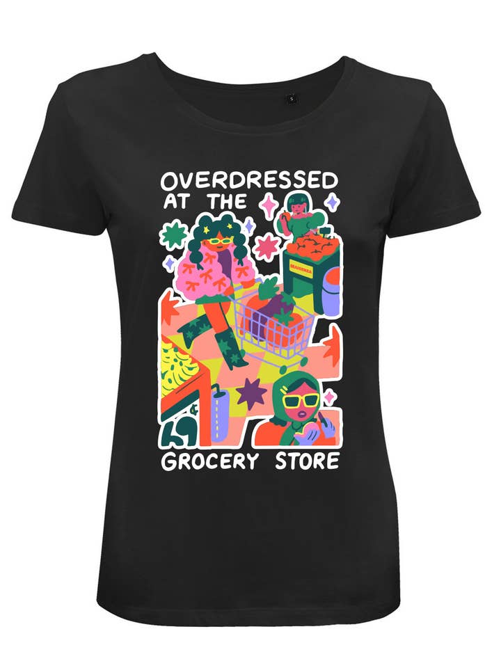 #MAISENZA - Wholesale Screen Printed T-Shirt - Women's - Printed T-shirt Woman - OverDressed at the grocery store4