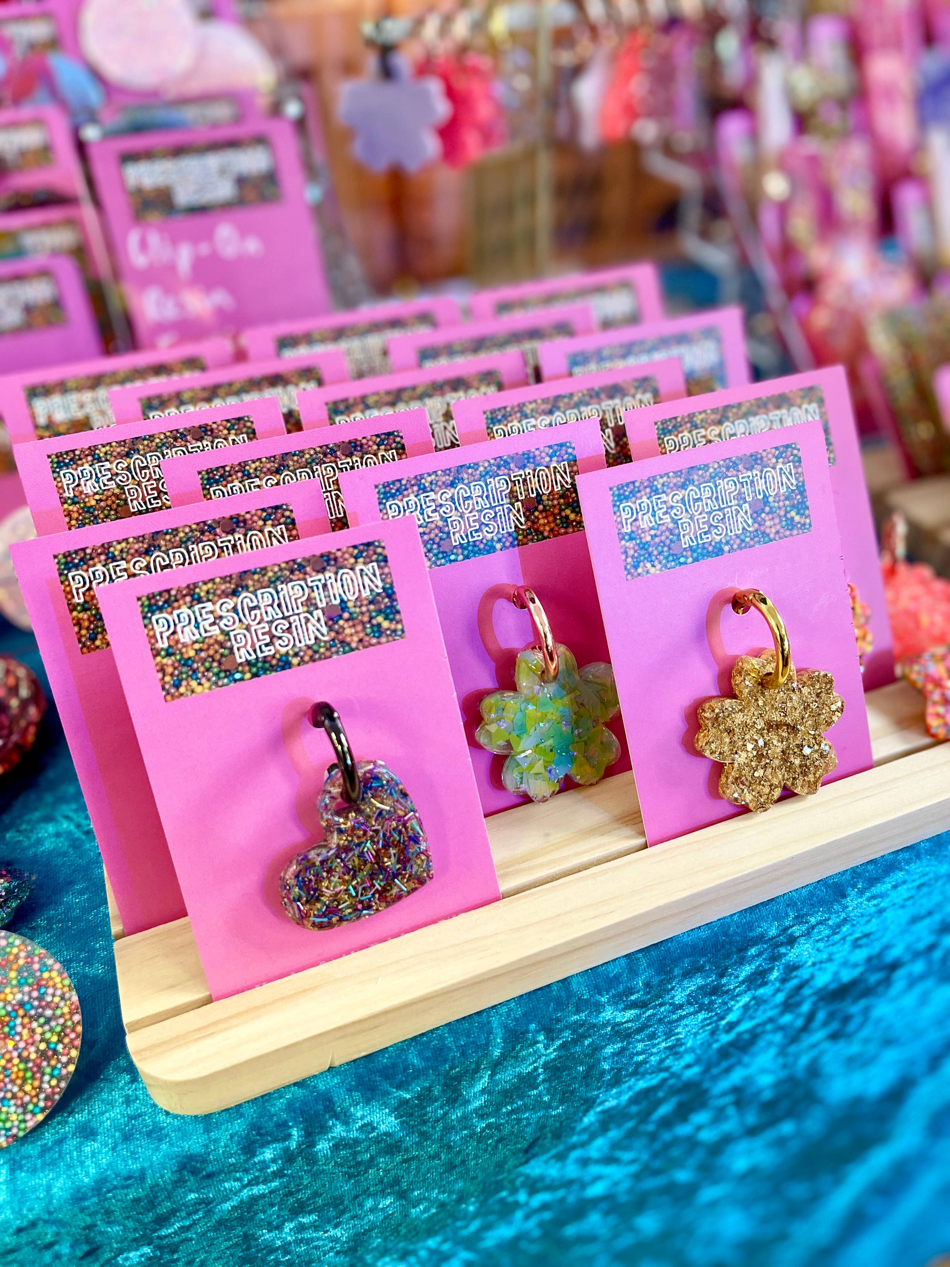 Prescription Resin - Wholesale Keychain - Women's - RESIN  BAG CHARM | DOG COLLAR TAG | x 6 MIXED ASSORTMENT9