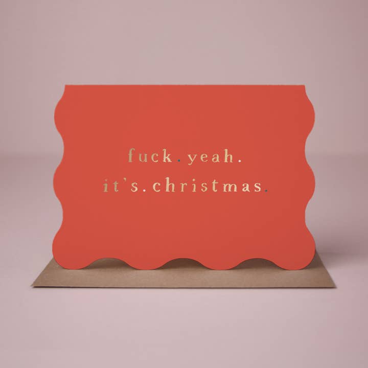 Sister Paper Co. - Wholesale Christmas Card - F Yeah It's Christmas Card | Holiday Cards | Christmas Cards2
