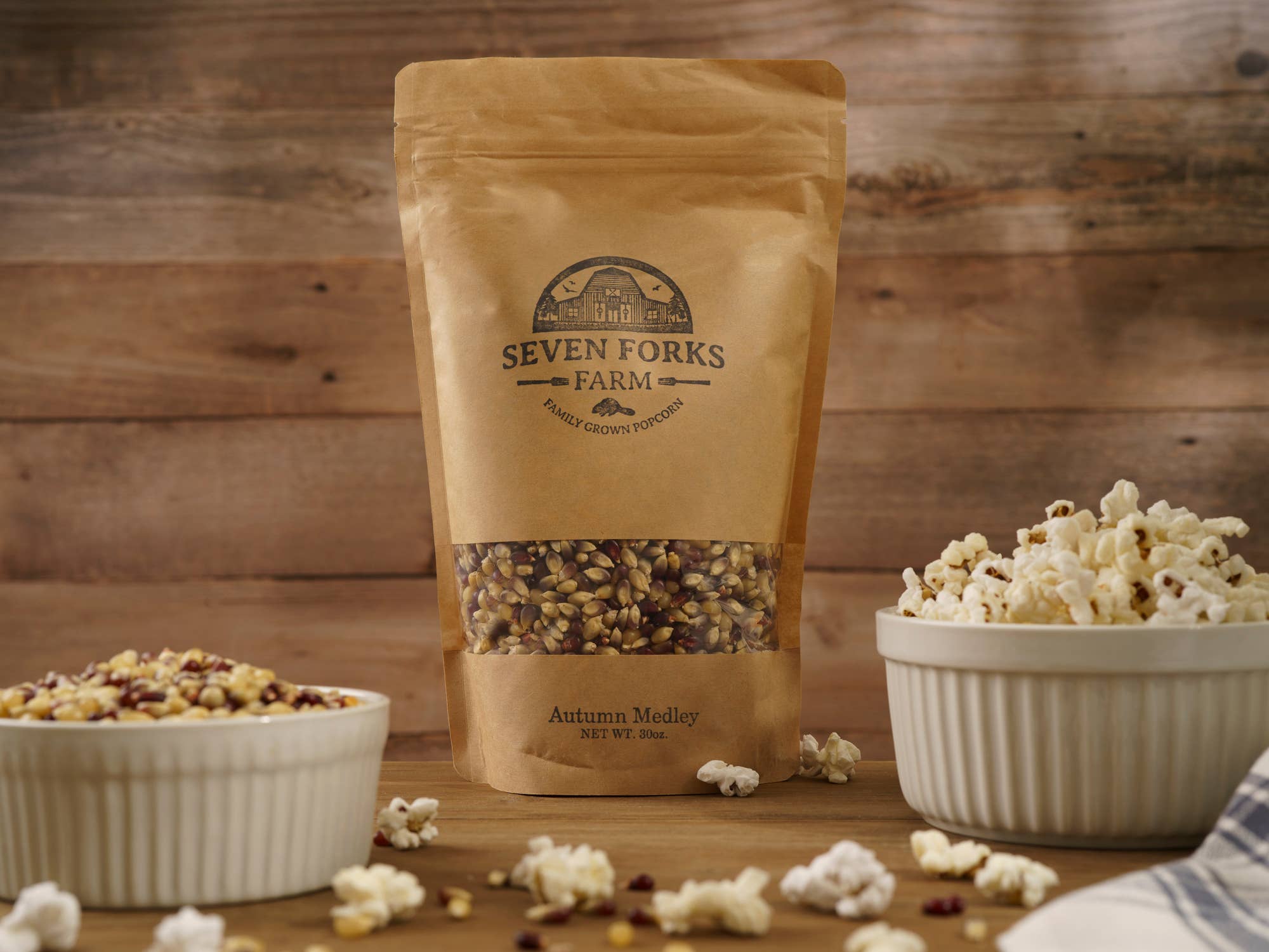 Seven Forks Farm - Vente Pop-corn - Variety Pack, sacs de 8 à 30 oz : 2 de chaque2