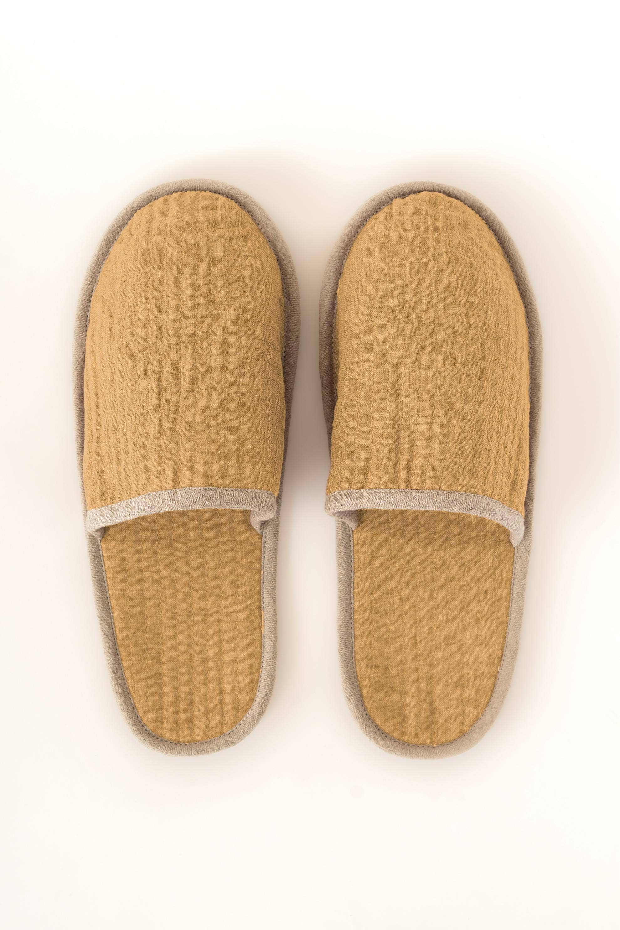 Live Linen - Wholesale Slippers - Women's - Natural Piping Linen Slippers – Relaxed Comfort4