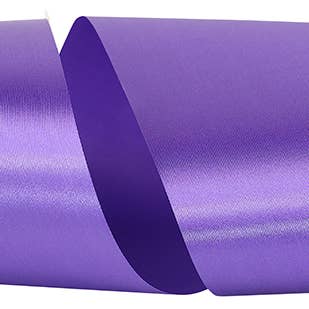 Ruban isotherme satiné Allure SFS à face unique, couleur raisin, 6 po pour la vente par RELIANT RIBBON