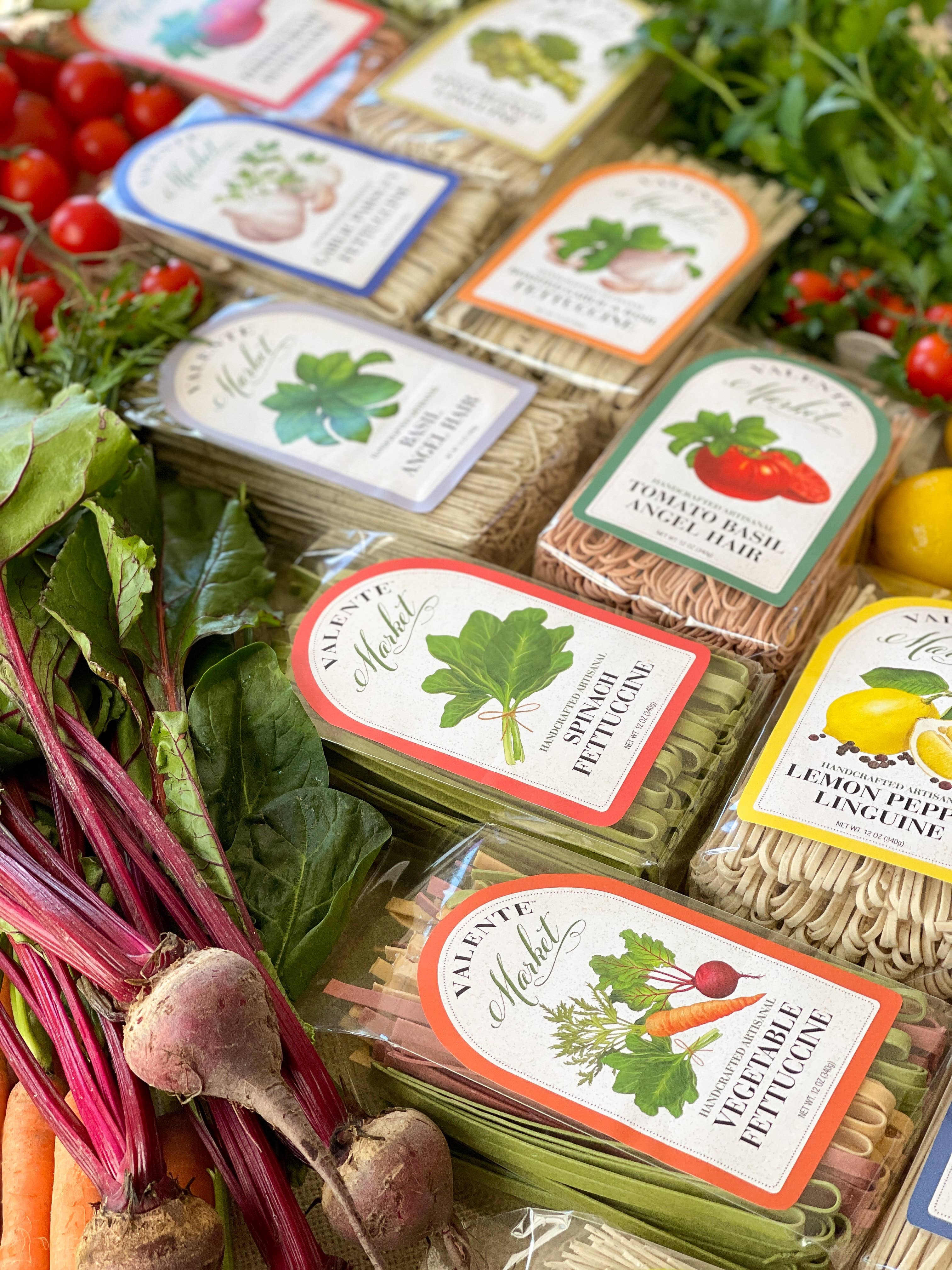 Valente Pasta - Wholesale Pasta - Vegetable Fettuccine1