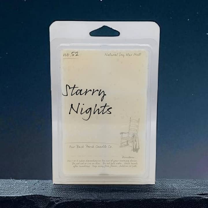 Starry Nights Wax Melt for wholesale by Our Back Porch Candle Co