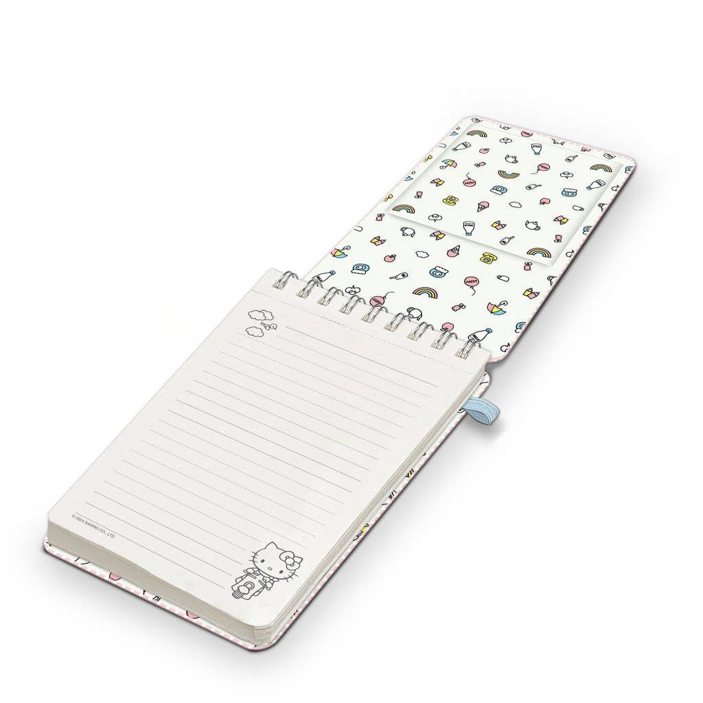 Studio Oh! - Wholesale Notebook - Hello Kitty Classic Pink Top-Spiral Notebook with Pen Loop2