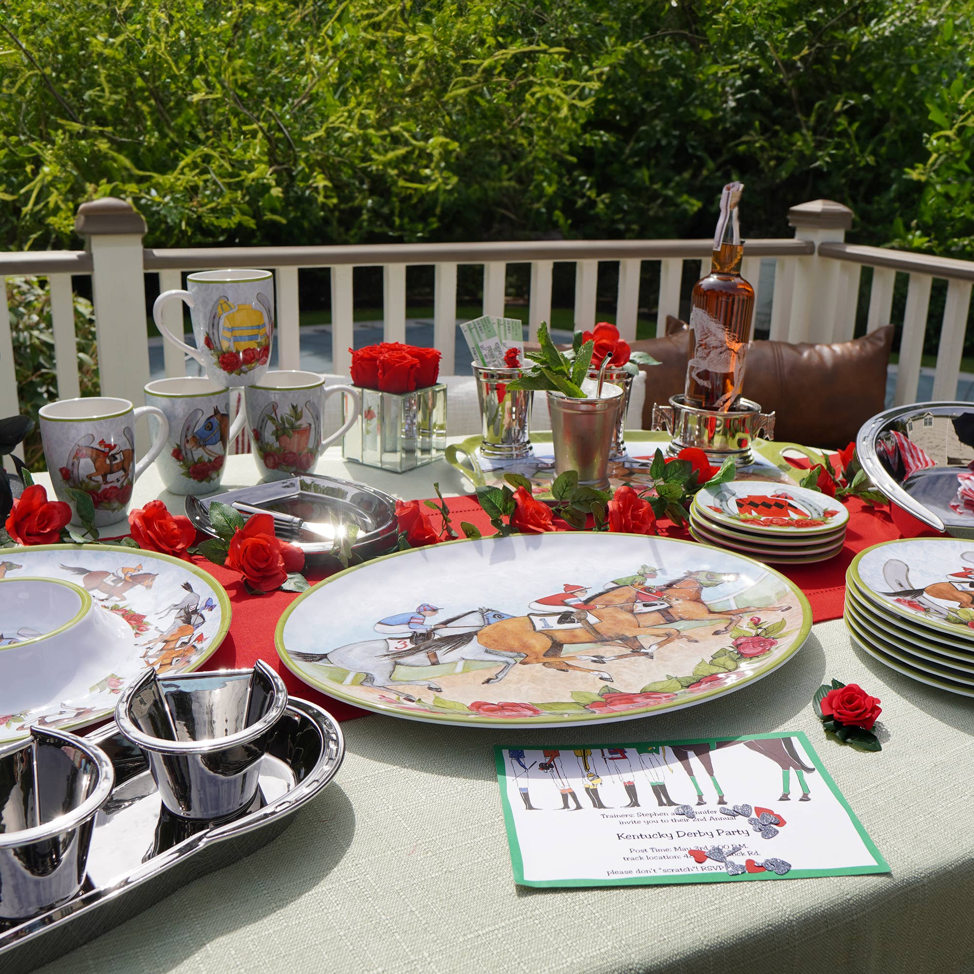 Certified International – Caneca por atacado – Caneca Day at the Races 14 oz. 4 ativos.3