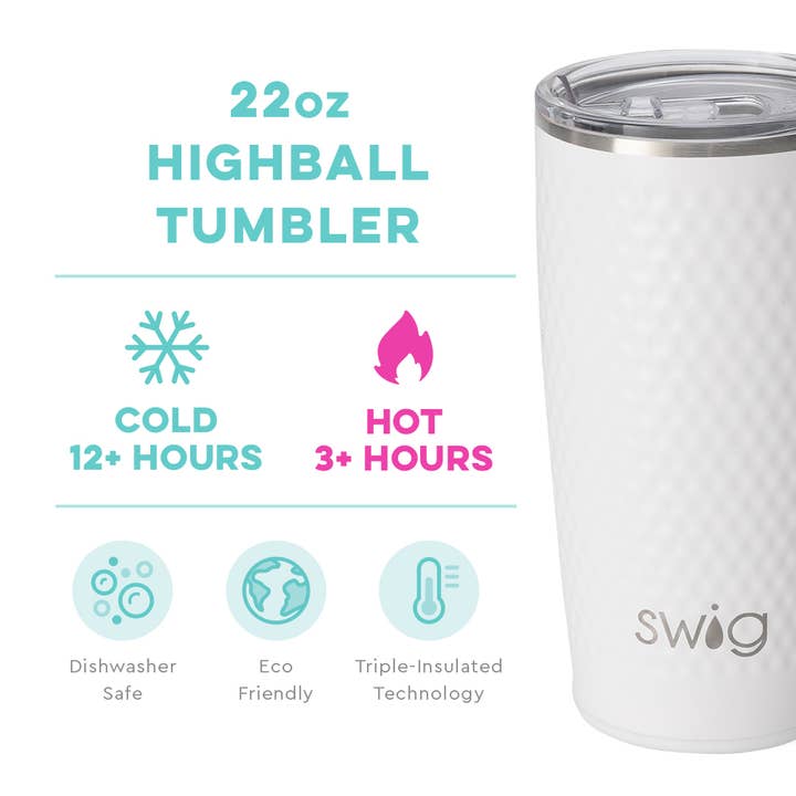 Swig Life - Wholesale Insulated Mug/Tumbler - Golf Ball Tumbler (22oz)