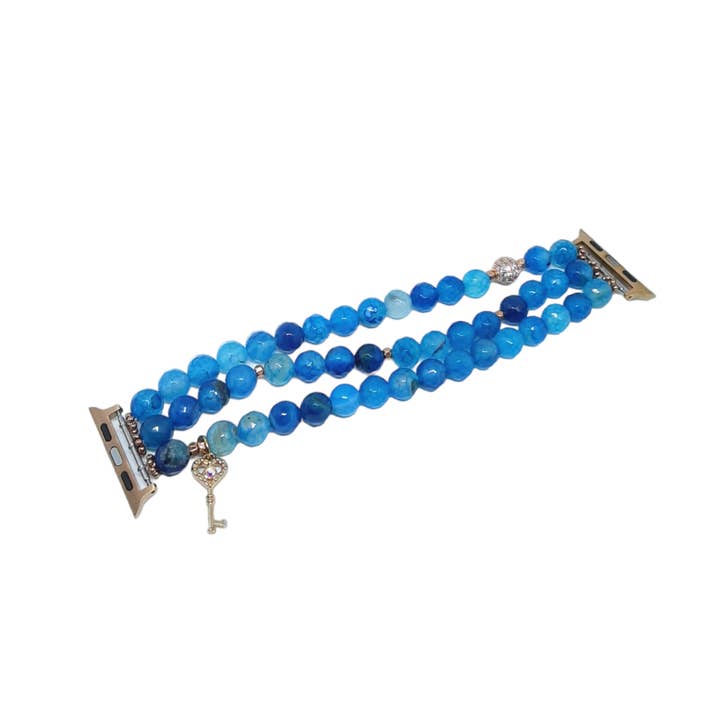 Blue Watch Band for wholesale by Bijoux de Delone, LLC