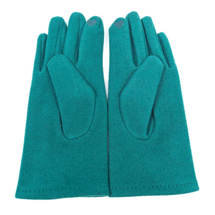 Black Ginger – wholesale Gloves – Women's – Buttoned Gloves - Green1