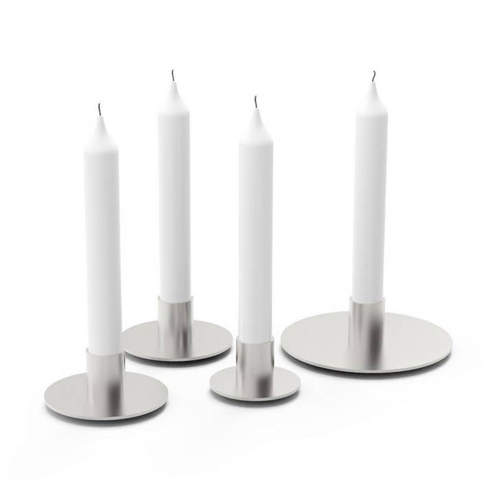 Corona de Adviento de Plata | Discos individuales para venta al por mayor de Blue Chilli Design