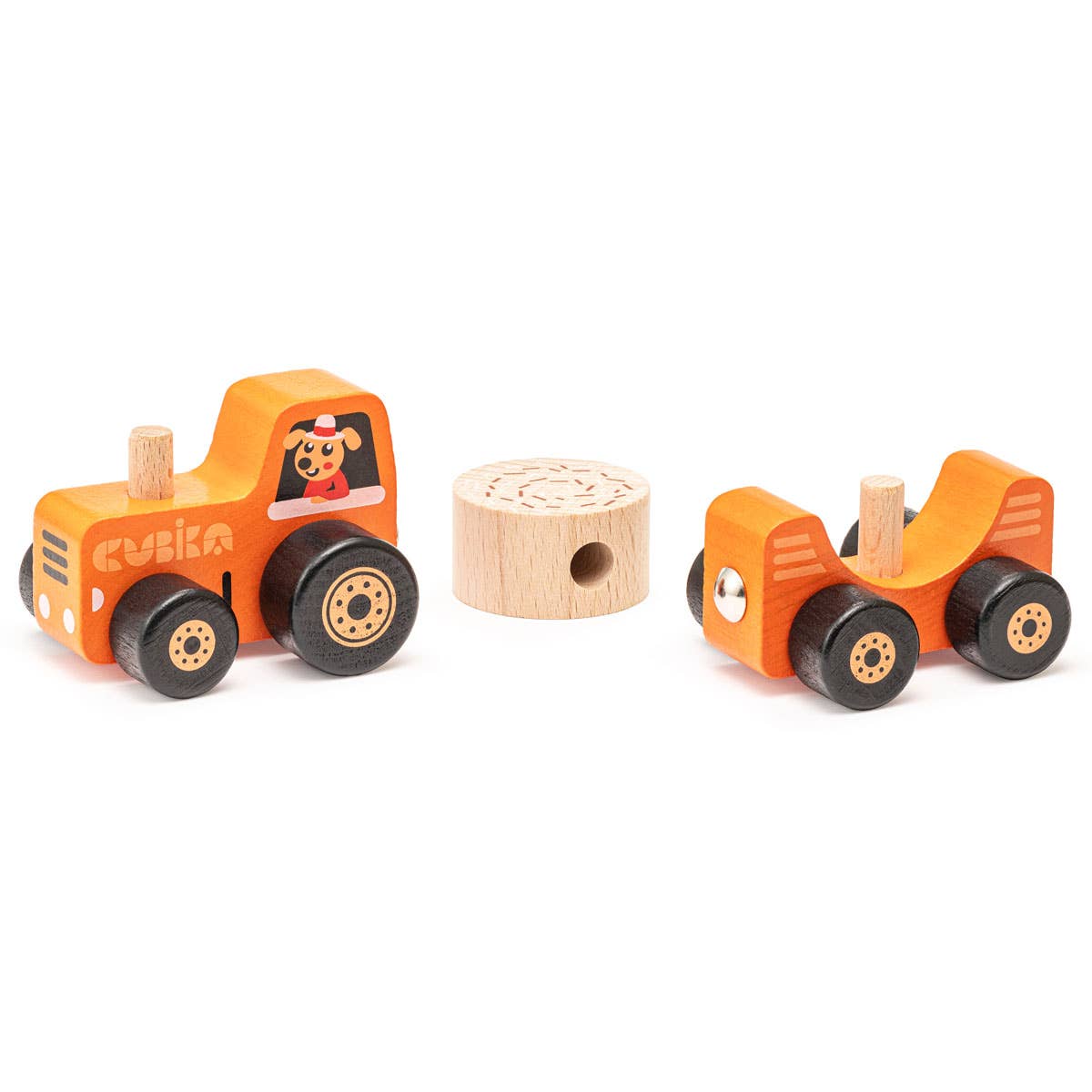 Toysmith - Wholesale Wood Toy - Kids - Cubika Wooden Toy Tractor5