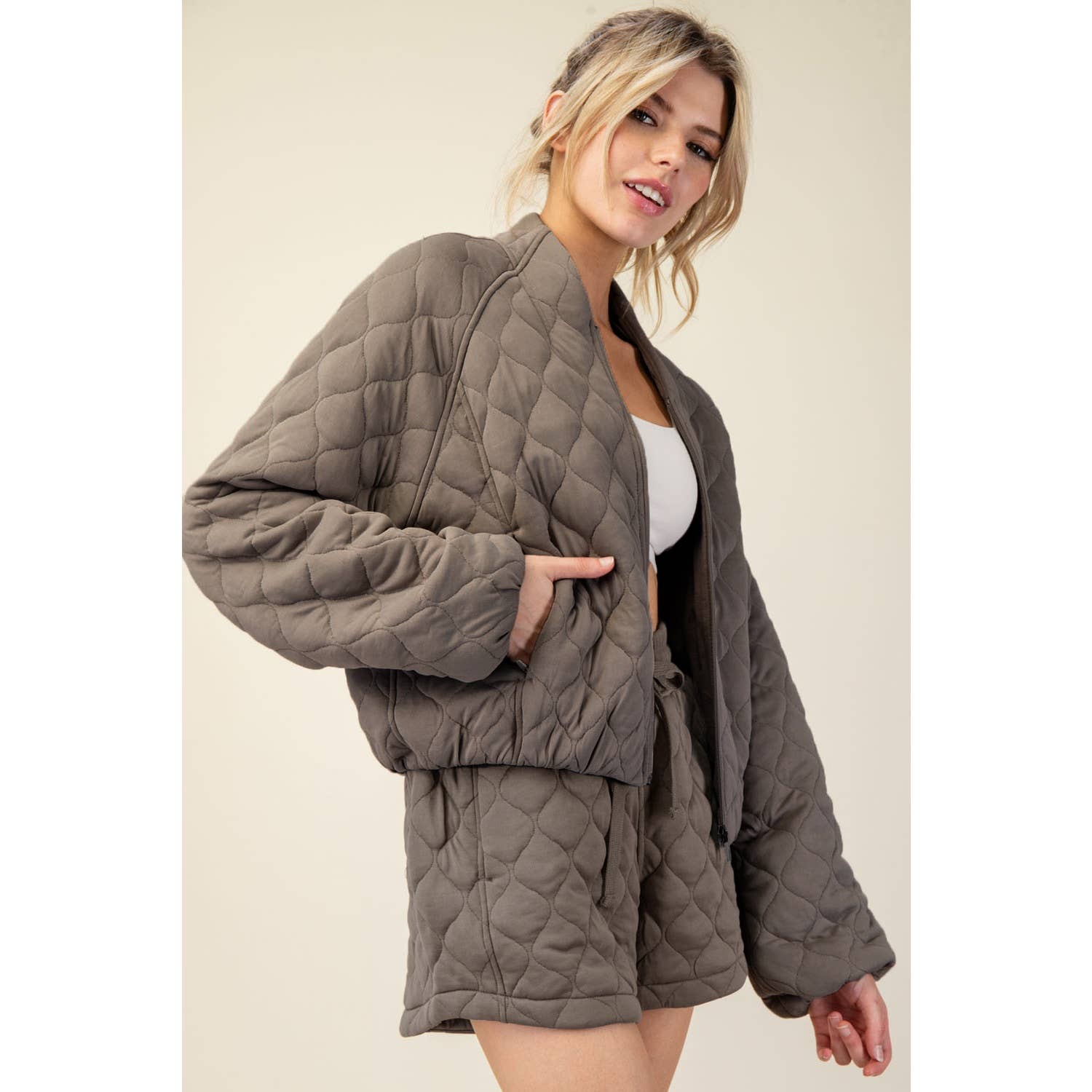 Rae Mode - Vente Veste de sport – femme - BLOUSON BOMBER MATELASSÉ9