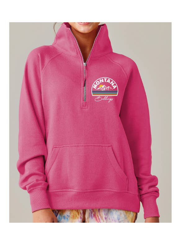 MT Brand Apparel - Wholesale Hoodie - Women's - Mountain Close To You - Customizable - 1/2 Zip Pullover