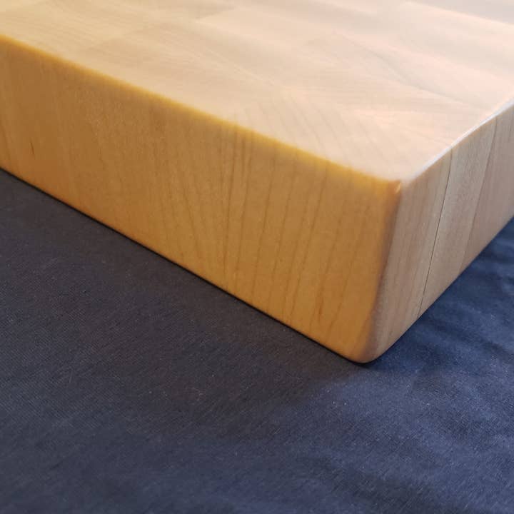 Hand Made Hard Maple End Grain Cutting Board 9.5"X11.75"X1.7 for wholesale by American MainStreet Products LLC