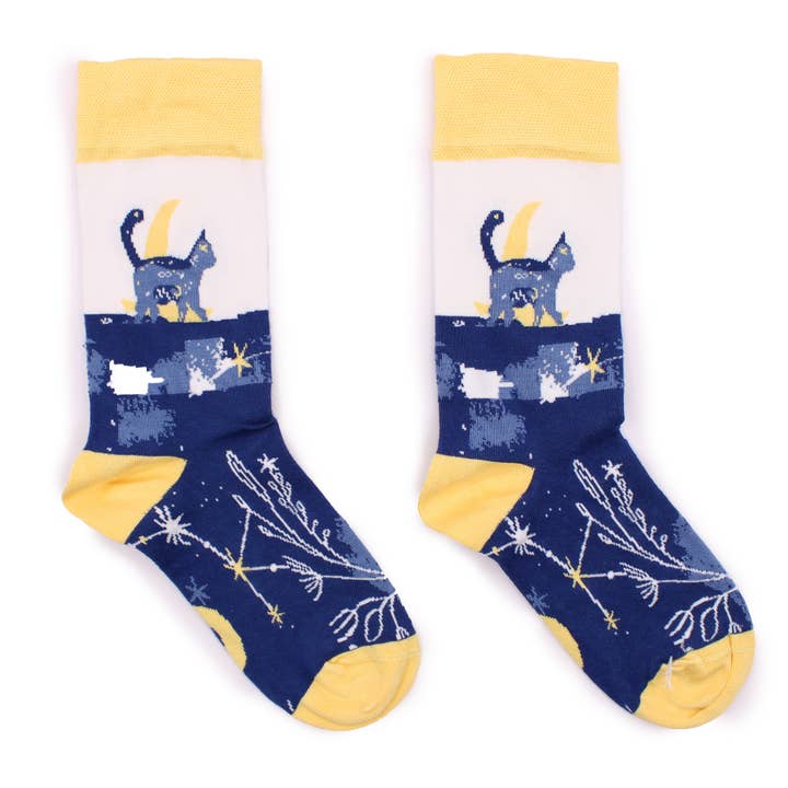 Hop Hare Bamboo Socks (S/M) - Midnight for wholesale by AW Artisan