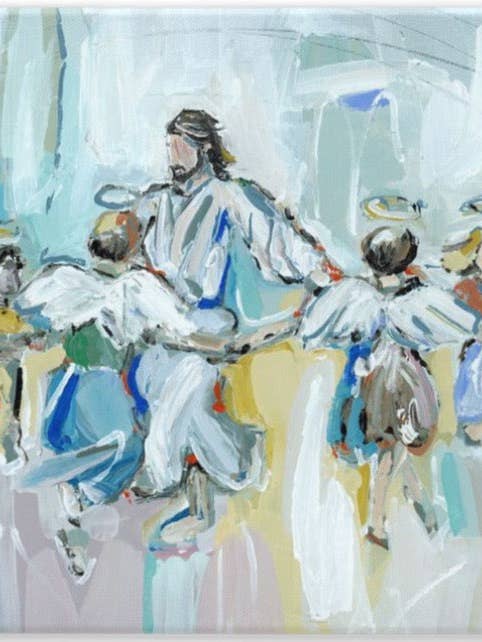 "Dancing With Jesus" canvas print for wholesale by Chelsea McShane Art