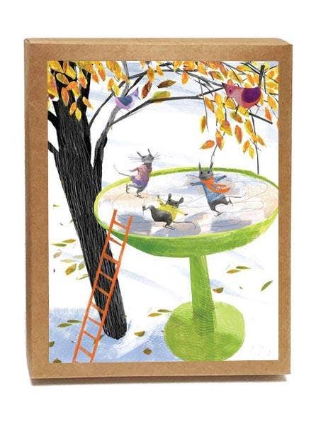 Mice & Birds Skate Boxed Notes — Conjunto de 8 cartas por atacado de Artiphany