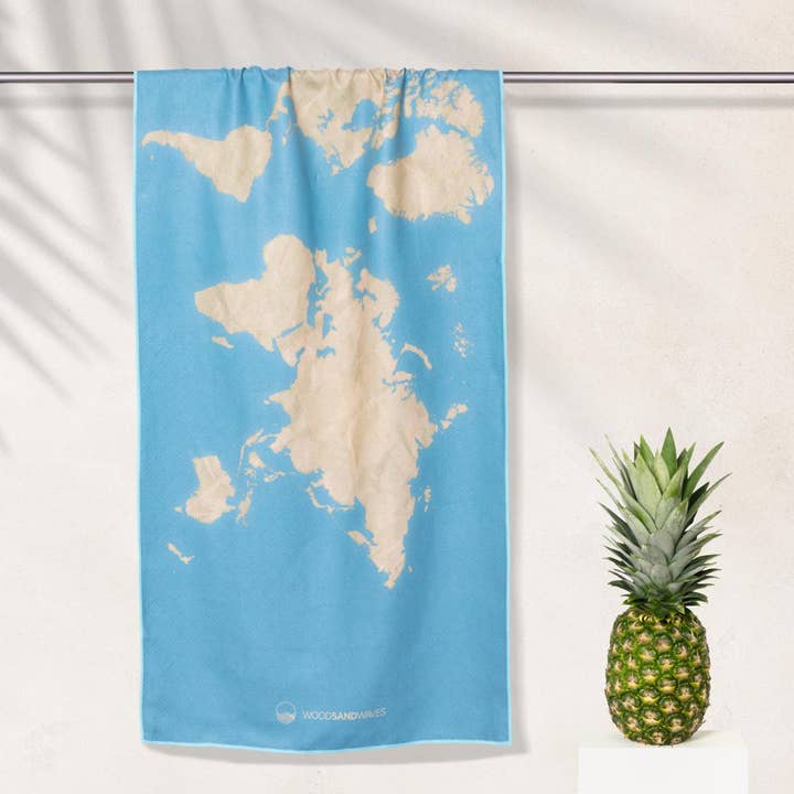 Explorer - Sandabweisendes Strandtuch mit Geheimfach (180cm x 80cm) für den Großhandel von WOODSANDWAVES