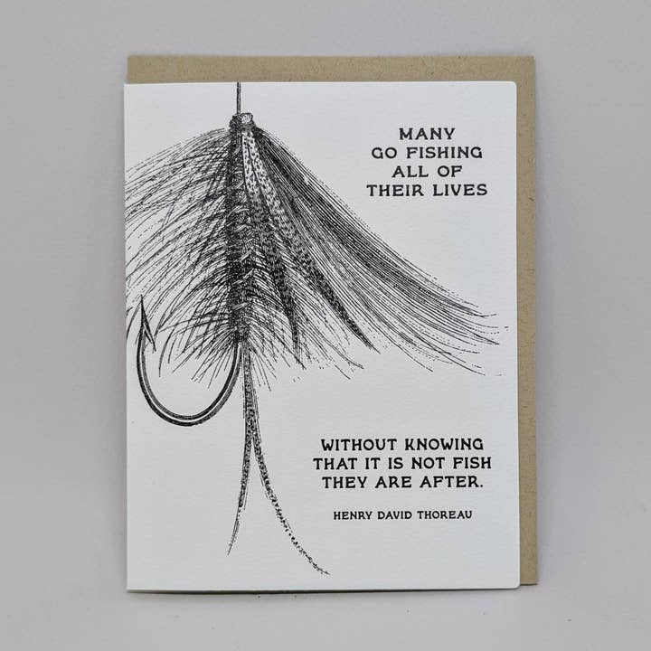 Many Go Fishing - Thoreau for wholesale by Big Wheel Press