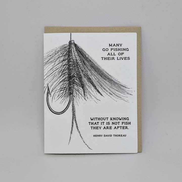 Many Go Fishing - Thoreau for wholesale by Big Wheel Press