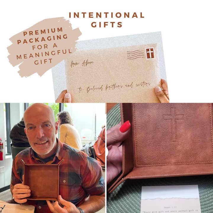 Lain & Lou - Vente Plateaux décoratifs - Cross Valet Tray, EDC Catchall Tray, cadeau chrétien pour homme6