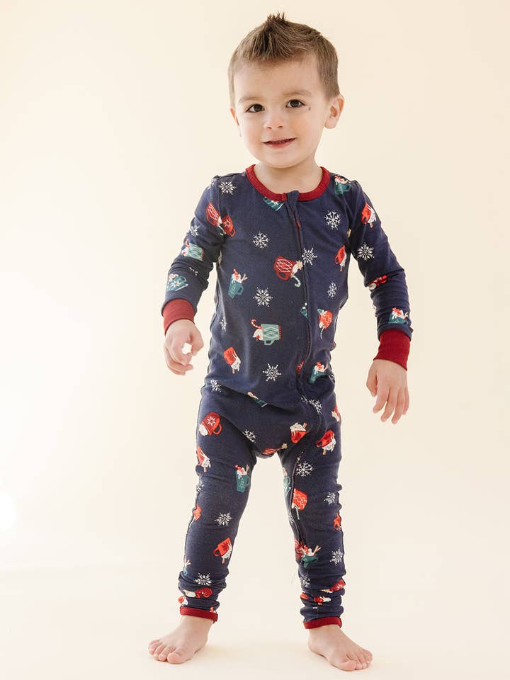 Lark - Wholesale Jumpsuit - Baby - Holiday Convertible Footie in Cozy Cocoa1