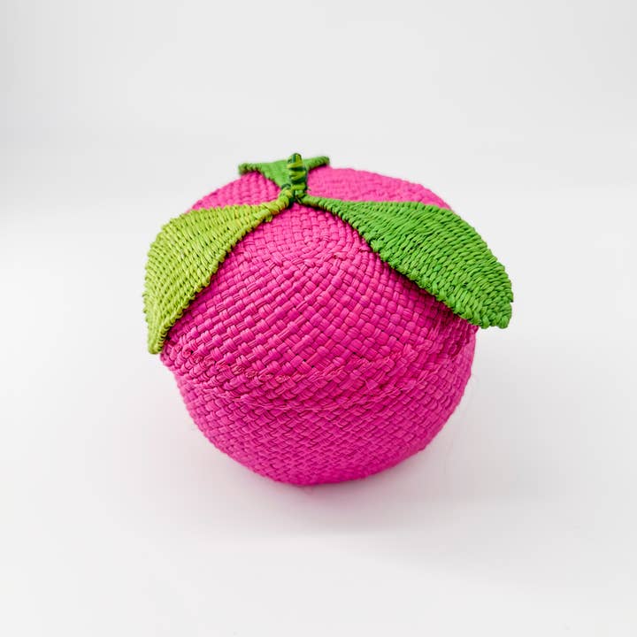 Belart Fair Trade - Wholesale Basket - Iraca-Hand-Woven - 4.5" Fruit Top Basket4