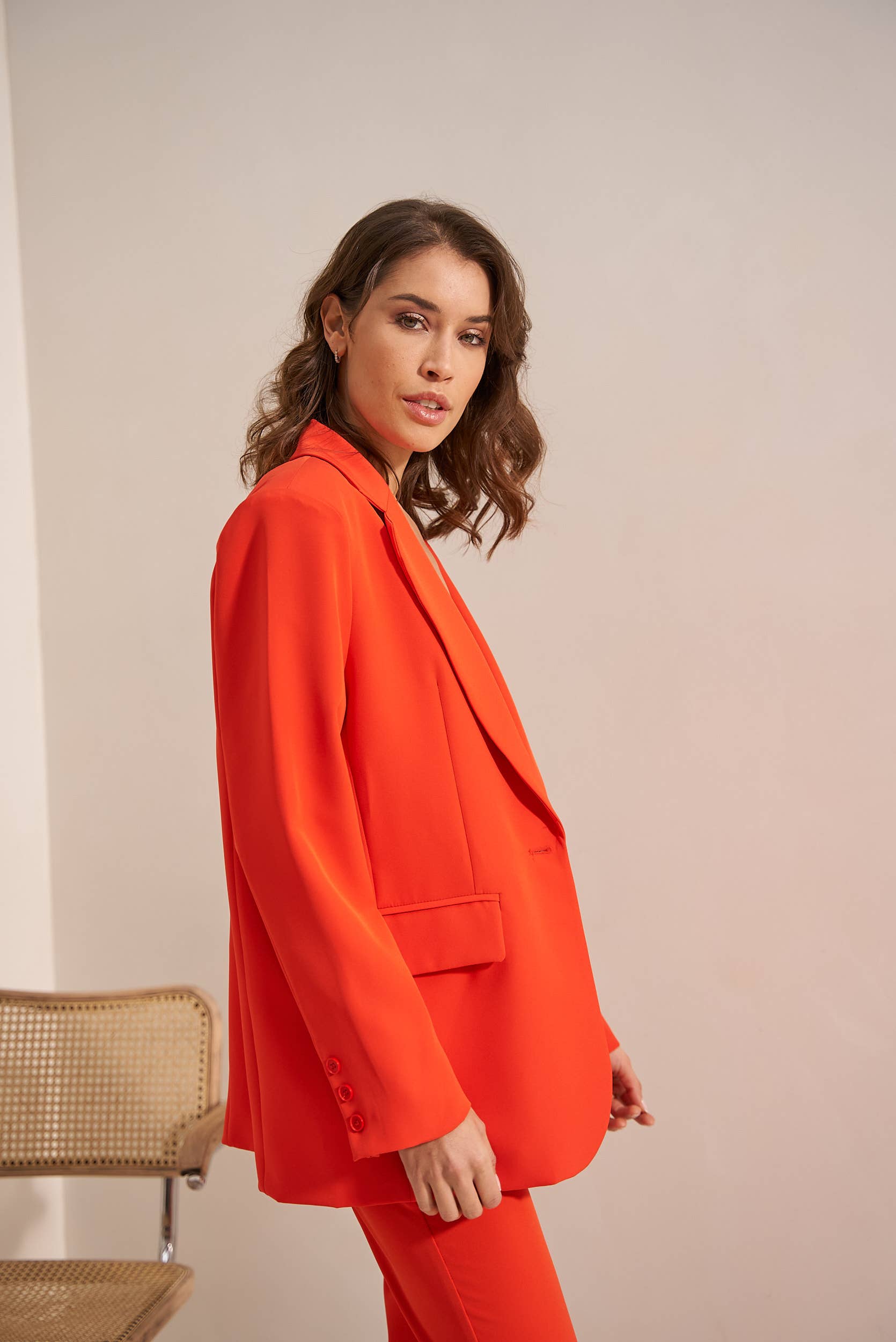 Attentif Paris - Wholesale Suit Jacket - Women's - [Timeless] Solid oversized jacket timeless42