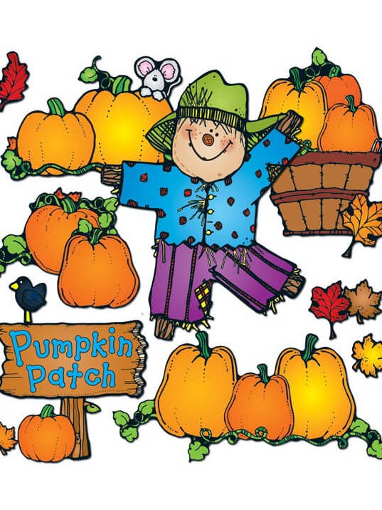Pumpkin Patch Bulletin Board Set for wholesale by Carson Dellosa Education