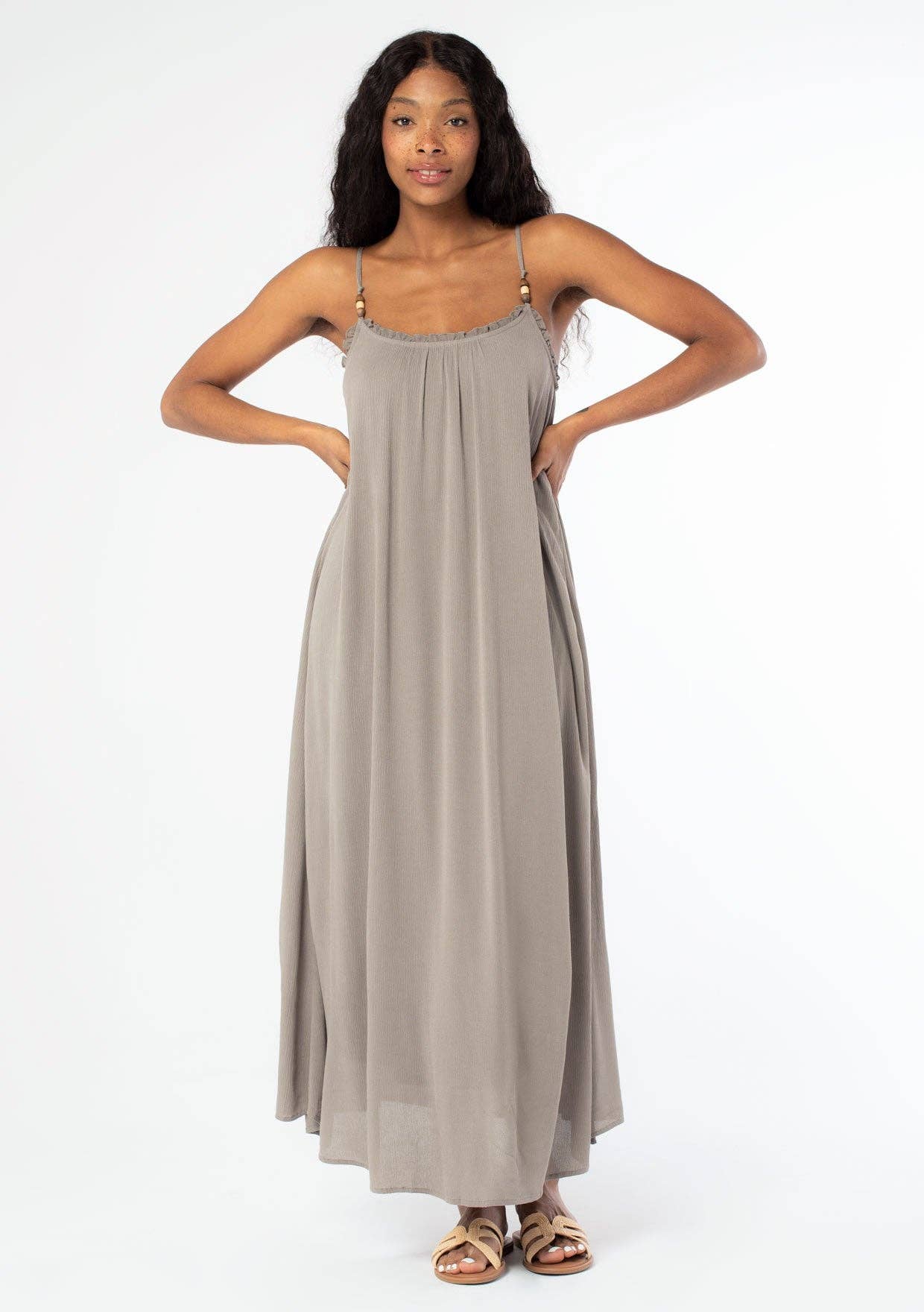 Lovestitch - Wholesale Dress - Women's - Bohemian High Slit Spaghetti Strap Maxi Dress4