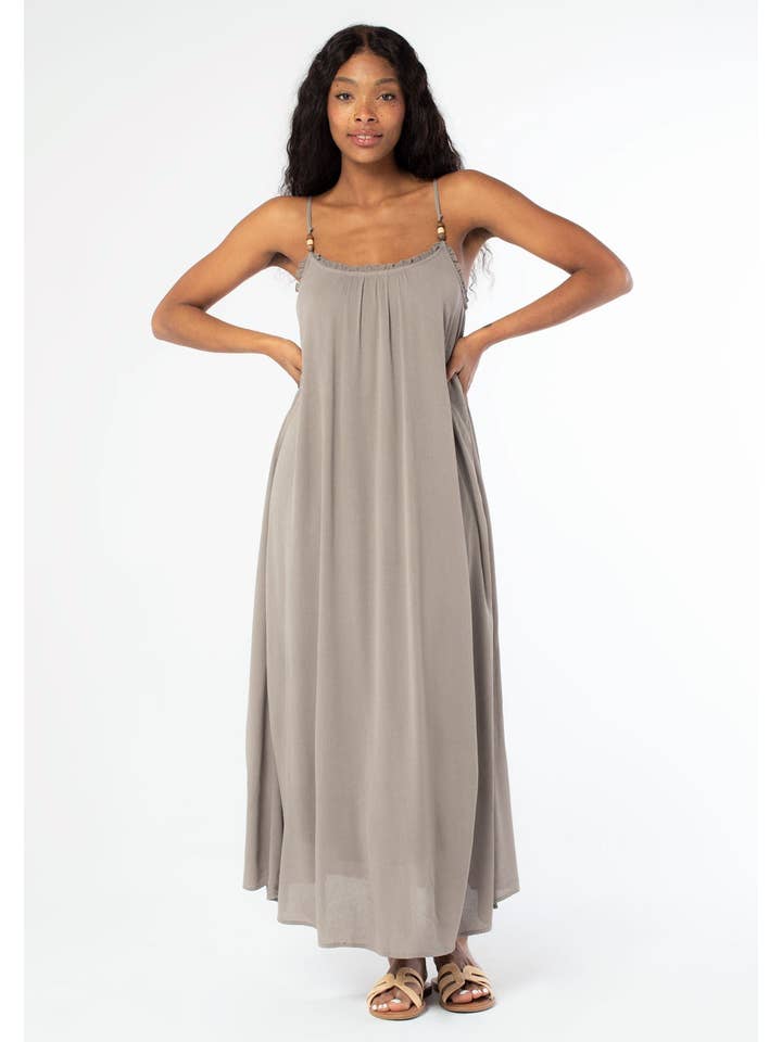 Lovestitch - Wholesale Dress - Women's - Bohemian High Slit Spaghetti Strap Maxi Dress4