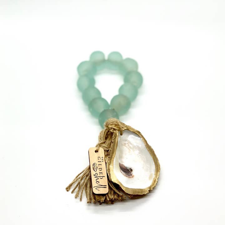 The Gilded Shell - Wholesale Decorative Tabletop Object - The Tide Pool - Sea Glass1