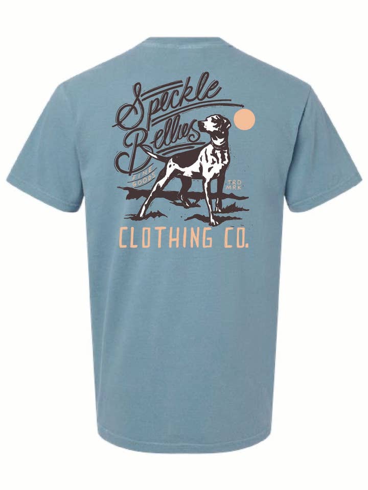 Pointer Sonnenaufgang für den Großhandel von Speckle Bellies Clothing Company