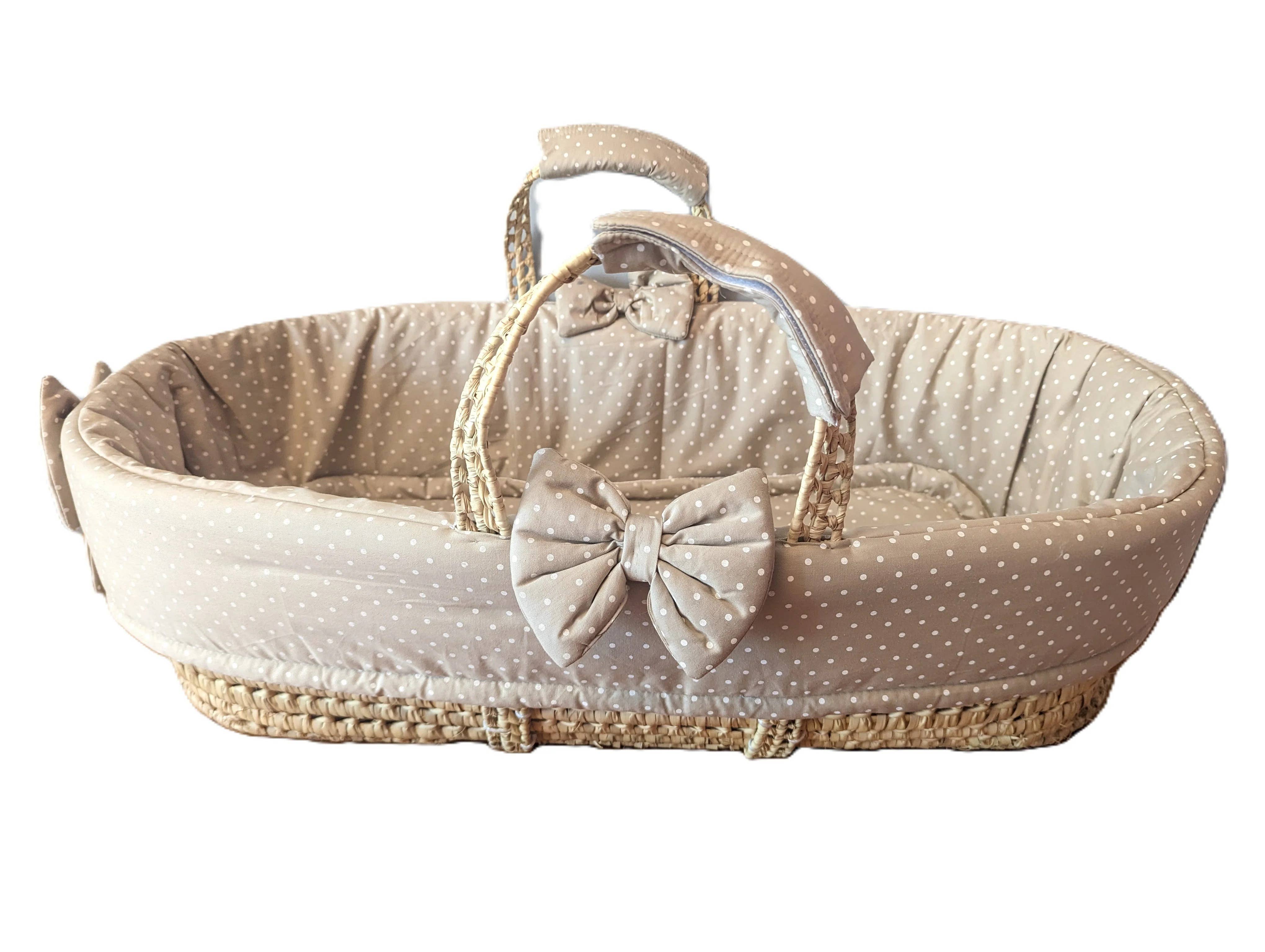 High crafty - Wholesale Bassinet - Baby - Palm Moses Basket for Babies 0–6 Months – Handwoven Natural 3