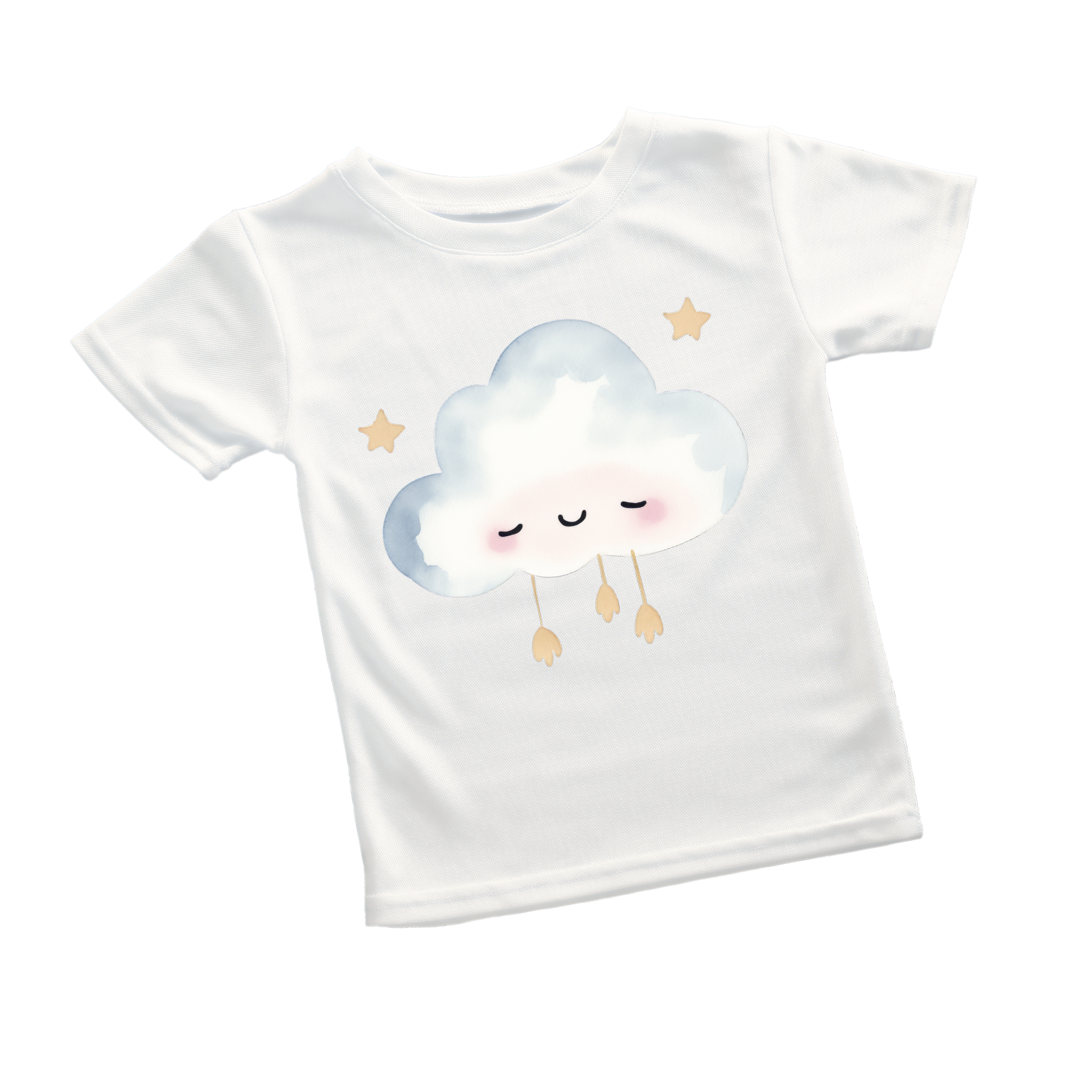 ChubbyBubbyBear - Wholesale T-Shirt - Kids - Sleepy Cloud Watercolor Tee3