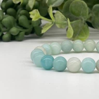 Meraki Gemstones - Wholesale Beaded Bracelet - Caribbean Calcite Stretchable Bracelet 8mm1