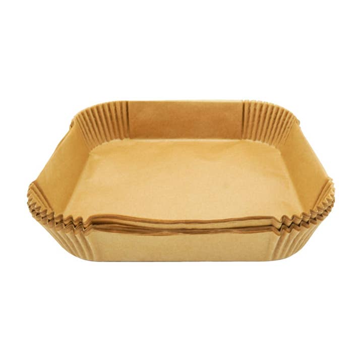 Zenker - Wholesale Baking Dish - 50 Baking paper molds for air fryer square 16 cm Fackelmann Assorted